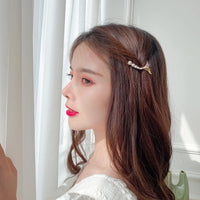 HKM-684051 Mermaid Tail Hairpin Side Clip in Alloy with Diamond and Lollipop Designs