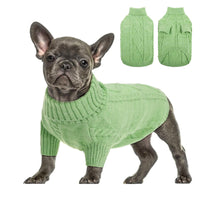 HKM-077907 Knitted Turtleneck Sweater for Dogs - Solid Colors Available in XS-XL