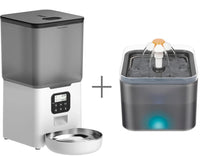 HKM-370451 Automatic Circulating Cat Water Dispenser with LED Light Indicator - 2L Capacity, 5V Power Supply, and 1.8M Cable