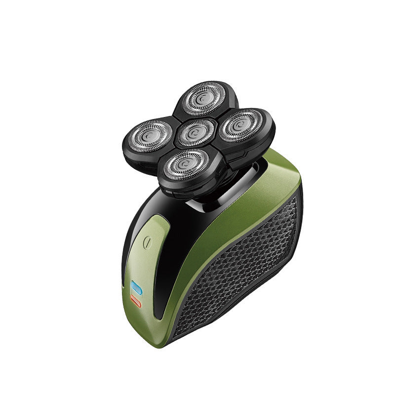 HKM-628051 Six-in-One Rechargeable Multi-Blade Hair Clipper with Detachable Waterproof Heads