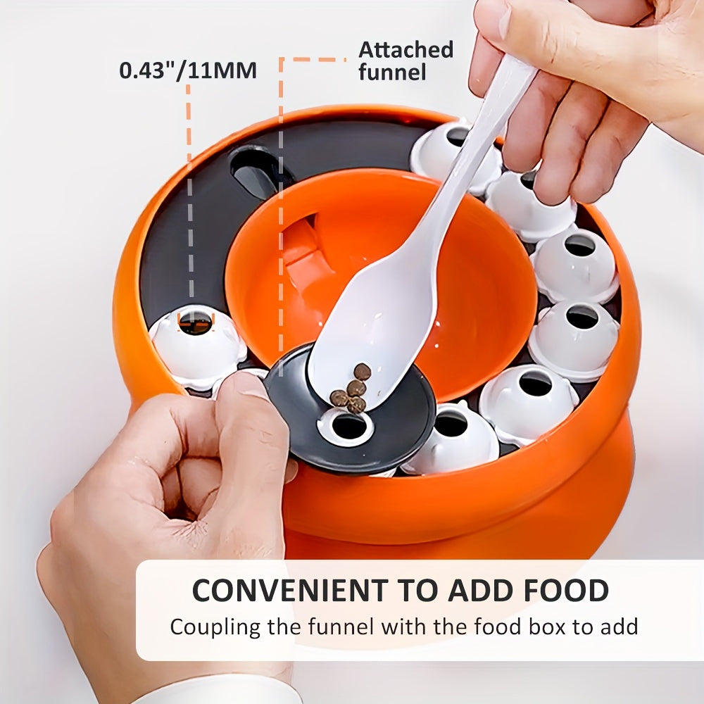 HKM-522131 Elevated Interactive Cat Slow Feeder Puzzle for Dry Food and Treats