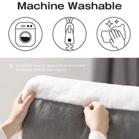 HKM-972627 Cozy Washable Plush Pet Bed for Small to Medium Cats and Dogs with Anti-Slip Design and Removable Cover