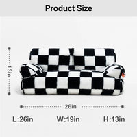 HKM-972627 Cozy Washable Plush Pet Bed for Small to Medium Cats and Dogs with Anti-Slip Design and Removable Cover