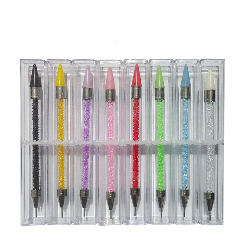 HKM-839891 Double-Headed Embossing Silicone Nail Drill Pen for Precise Nail Art