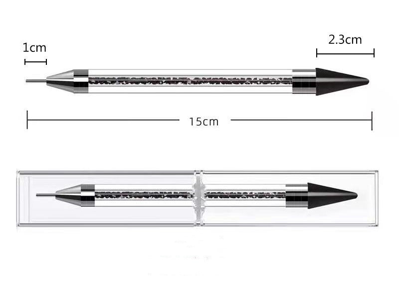 HKM-839891 Double-Headed Embossing Silicone Nail Drill Pen for Precise Nail Art