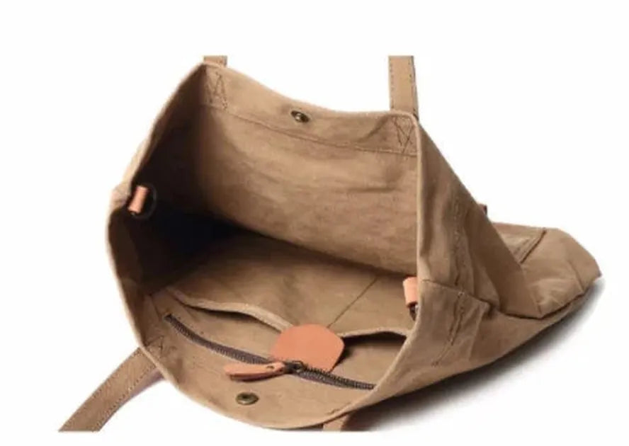 KTX-906003 Women's Canvas Crossbody Shopping Tote Bag - FX7096, 29x12x39cm