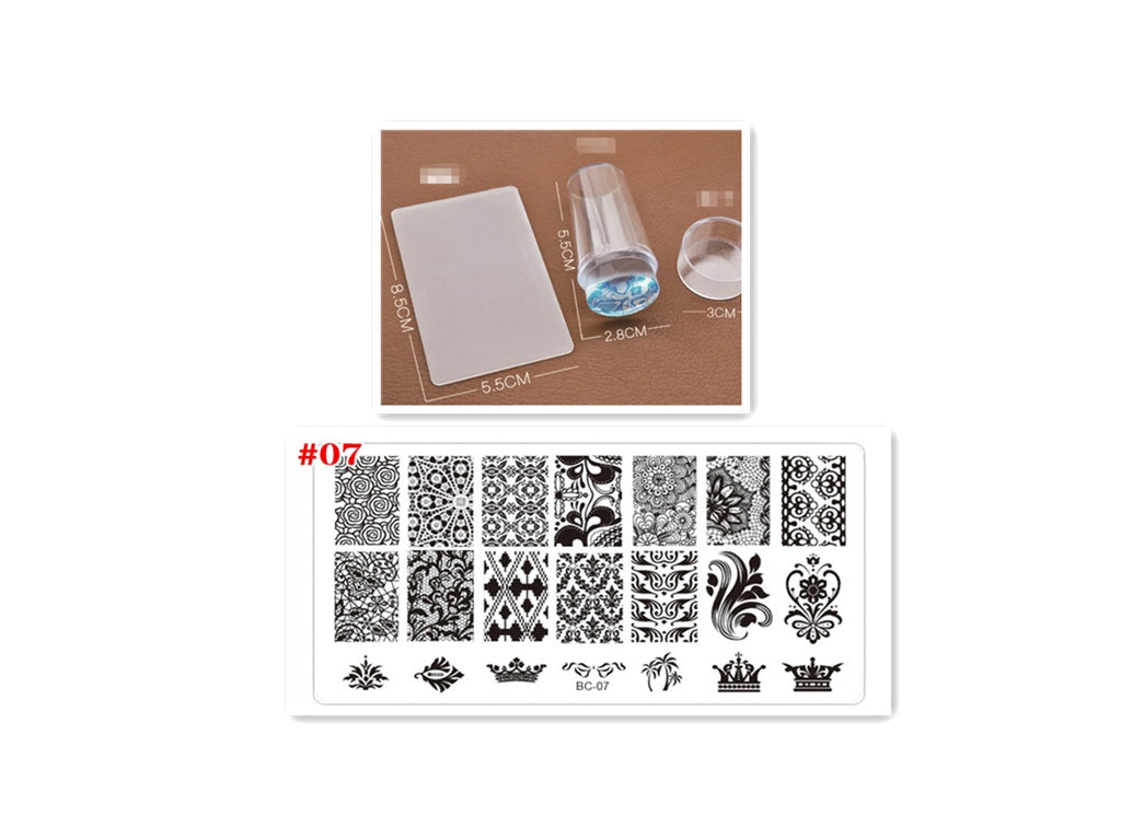 HKM-937043 Royal Blue Nail Printing Tool for All Skin Types, 0.02 kg