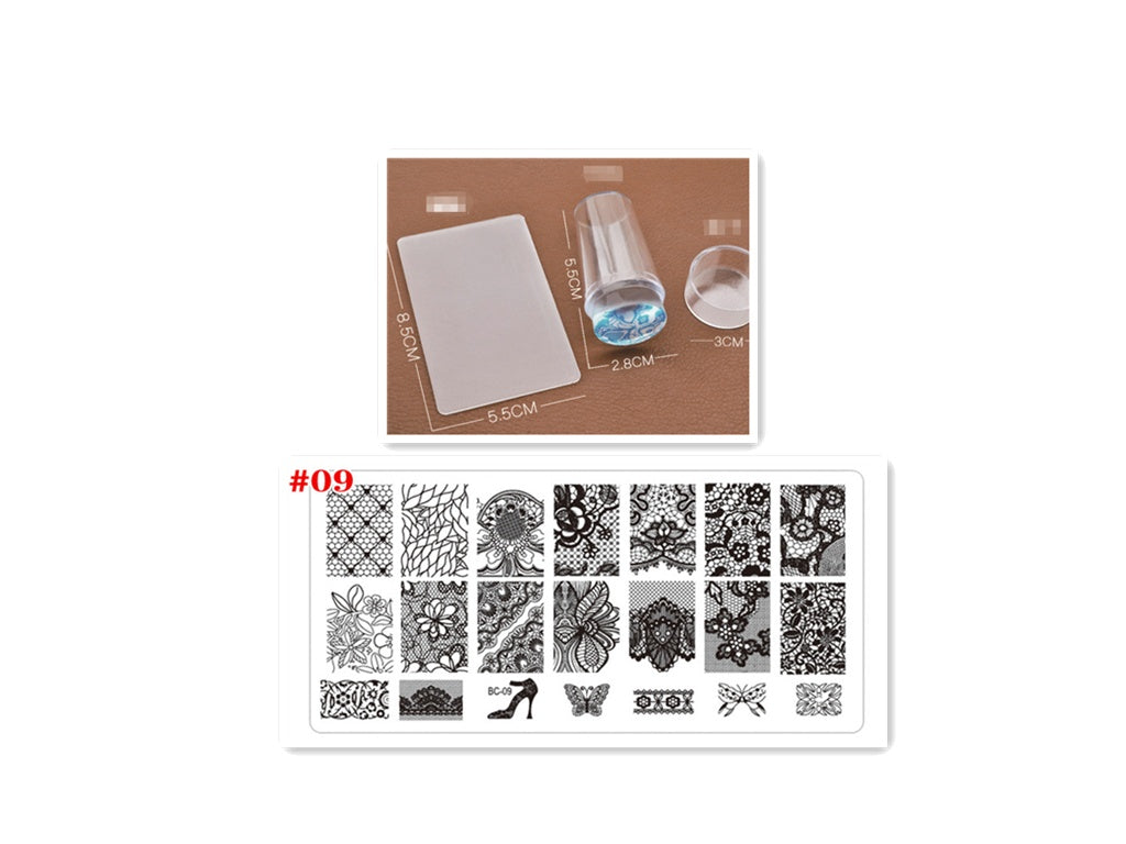 HKM-937043 Royal Blue Nail Printing Tool for All Skin Types, 0.02 kg