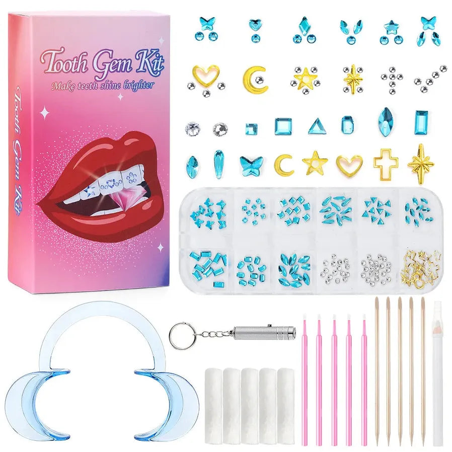 JMT-774538 Sparkling Tooth Rhinestones and Crystal Tooth Gems for Dazzling Smile Enhancement
