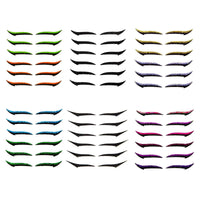 HKM-569427 Natural Eyeliner Sticker Set for Big Eye Makeup - 12 Pieces, Multiple Colors