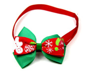 HKM-454483 Christmas-Themed Cartoon Pet Bow Ties for Dogs and Cats - Festive Party Accessories, 50 Pack
