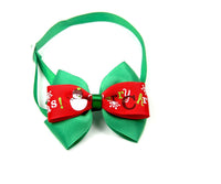 HKM-454483 Christmas-Themed Cartoon Pet Bow Ties for Dogs and Cats - Festive Party Accessories, 50 Pack