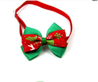 HKM-454483 Christmas-Themed Cartoon Pet Bow Ties for Dogs and Cats - Festive Party Accessories, 50 Pack