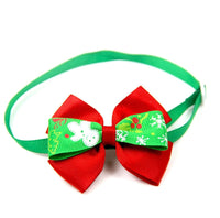 HKM-454483 Christmas-Themed Cartoon Pet Bow Ties for Dogs and Cats - Festive Party Accessories, 50 Pack