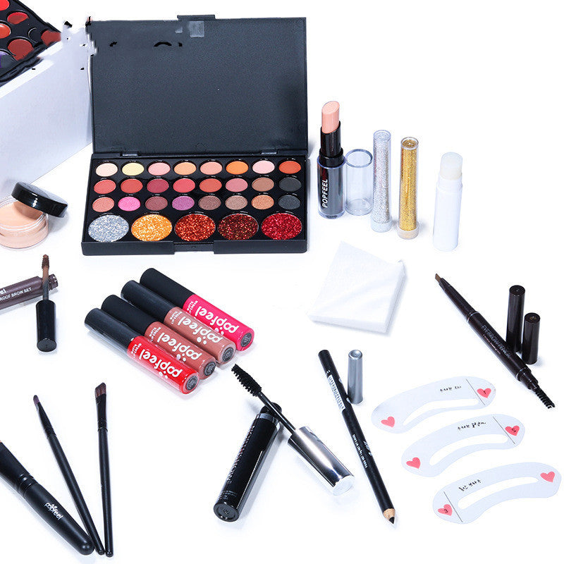 HKM-631827 All-in-One Makeup Set for Mixed Skin Types - 8 Natural Shades for Oil Control and Concealing