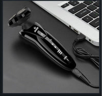 HKM-526291 Zhong Zheng Rechargeable 4D Floating Razor with 3 Rotating Blades and Waterproof Design