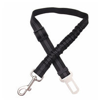 HKM-784787 Adjustable Dog Car Seat Belt with Elastic Buffer and Reflective Safety Features