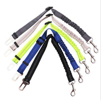 HKM-784787 Adjustable Dog Car Seat Belt with Elastic Buffer and Reflective Safety Features