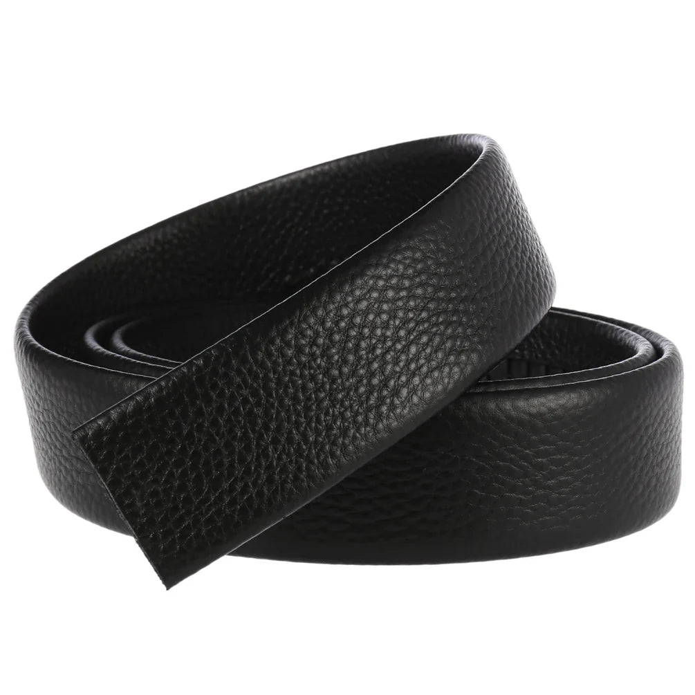 HKM-654867 Men's Cowhide Leather Belt Strip - Durable First Layer Design, Model LY35-3603