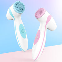 HKM-640915 Ultrasonic Waterproof Silicone Face Wash Device with Rechargeable Battery