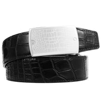 HKM-391571 Men's Luxury Ratchet Belt with Stainless Steel Buckle - Model LY36-61423-8
