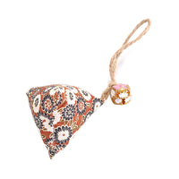 HKM-238739 Catnip Cat Dumplings with Bells - Chew Toy in Light Blue, Navy Blue, Light Brown, Small Pink, and Red
