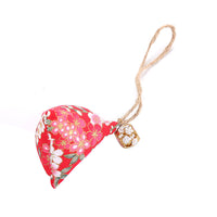 HKM-238739 Catnip Cat Dumplings with Bells - Chew Toy in Light Blue, Navy Blue, Light Brown, Small Pink, and Red