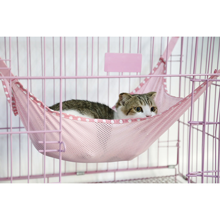 HKM-809107 Breathable Mesh Cat Hammock in Various Sizes - Comfortable and Easy to Clean