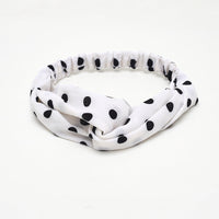 HKM-183635 Chiffon Silk Check Pattern Headband for Women