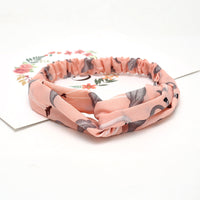 HKM-183635 Chiffon Silk Check Pattern Headband for Women