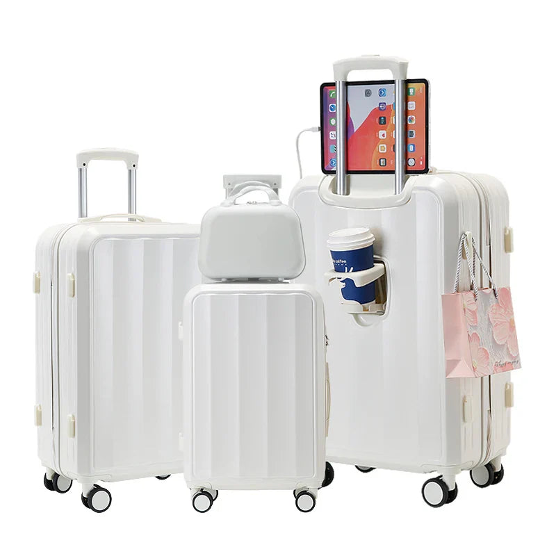 KTX-589011 Custom Hard Shell Trolley Carry-On Luggage Suitcase Travel Set
