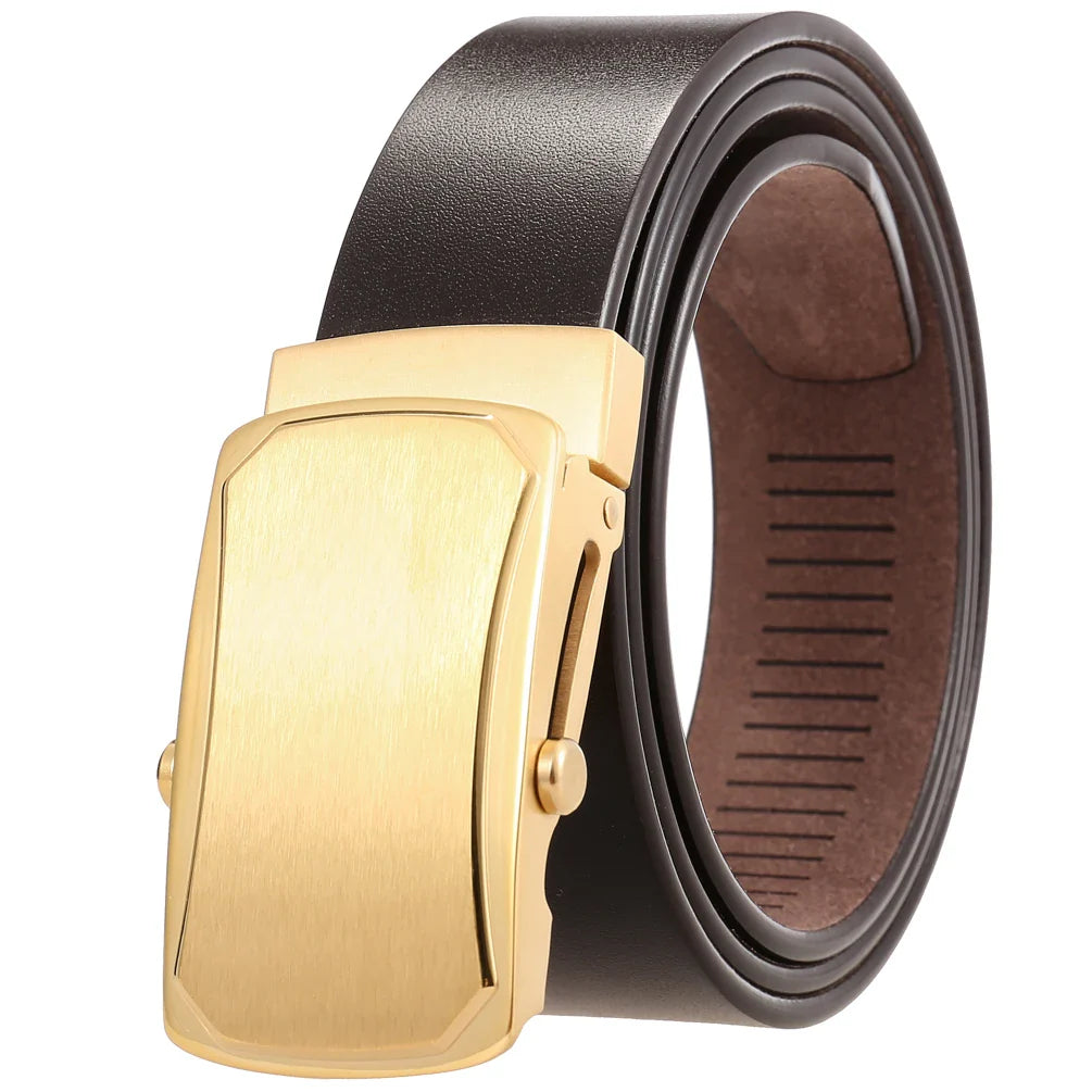 HKM-766675 Business Men's Stainless Steel Casual Belt - Model LY36-61536-8