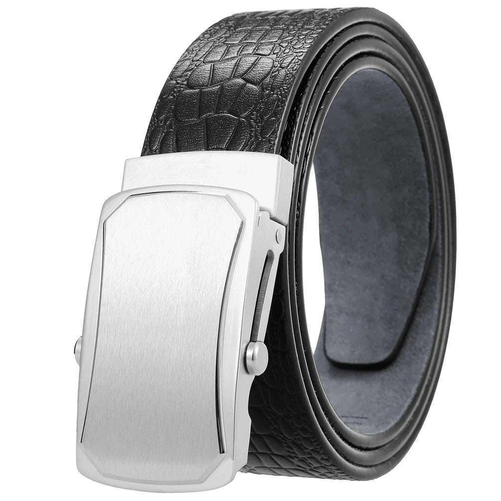 HKM-766675 Business Men's Stainless Steel Casual Belt - Model LY36-61536-8