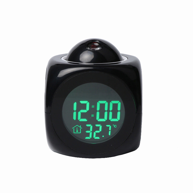 KTX-174355 LED Projection Alarm Clock with Voice Reporting Function
