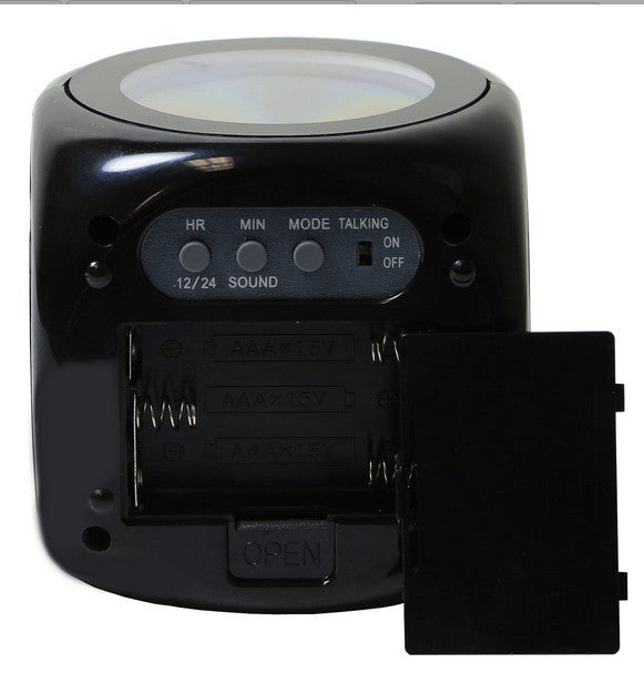 KTX-174355 LED Projection Alarm Clock with Voice Reporting Function