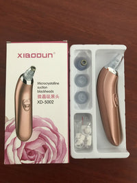 HKM-540307 Microcrystalline Blackhead Remover Pore Cleaner with 4 Suction Heads and Accessories
