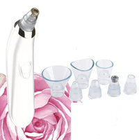 HKM-540307 Microcrystalline Blackhead Remover Pore Cleaner with 4 Suction Heads and Accessories