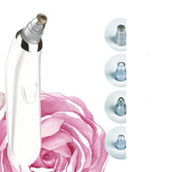HKM-540307 Microcrystalline Blackhead Remover Pore Cleaner with 4 Suction Heads and Accessories