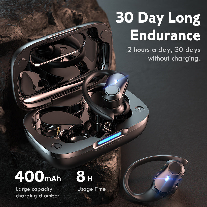 KTX-113939 T59 Bluetooth 5.1 Sports Ear-mounted Headset with Stereo Sound and Waterproof Design