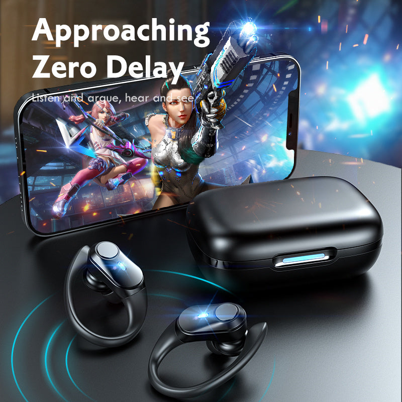 KTX-113939 T59 Bluetooth 5.1 Sports Ear-mounted Headset with Stereo Sound and Waterproof Design