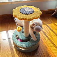 HKM-167251 Colorful Cat Scratch Board and Climbing Frame with Sisal Rope for Cats