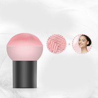 HKM-226771 Electric Silicone Facial Cleansing Brush with Ultrasonic Vibration for Blackhead and Pore Cleaning