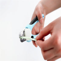 HKM-480019 Pet Nail Clipper with File for Dogs, Cats, and Small Animals - Non-Slip Handle, Stainless Steel Blade