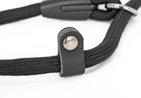 HKM-156435 Nylon Double-Ended Dog Collar - Black, Adjustable Sizes: S, M, L