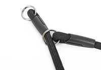 HKM-156435 Nylon Double-Ended Dog Collar - Black, Adjustable Sizes: S, M, L
