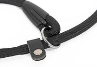 HKM-156435 Nylon Double-Ended Dog Collar - Black, Adjustable Sizes: S, M, L
