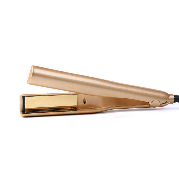 HKM-044563 Three-in-One Hair Curling Iron with Golden Finish and Universal Plug Options
