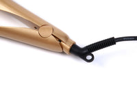 HKM-044563 Three-in-One Hair Curling Iron with Golden Finish and Universal Plug Options