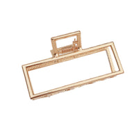 HKM-803923 Elegant Pearl Hairpin Clip - Geometric Alloy Design with Electroplating Finish