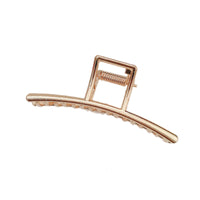 HKM-803923 Elegant Pearl Hairpin Clip - Geometric Alloy Design with Electroplating Finish